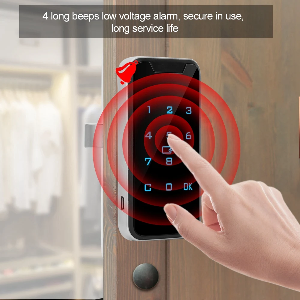 

Smart Digital RFID Password Lock Touch Keypad Electronic Wardrobe File Cabinet Locks With Screw Pack And FRID Card