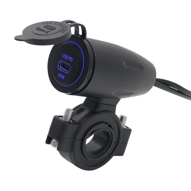 

New Motorcycle Universal 12V/24V Modified Faucet Charger with LED Light