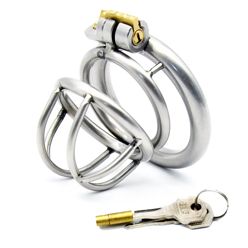 Кольцо на пенис из нержавеющей стали 304 замок клетка Мужской Пояс верности кольцо