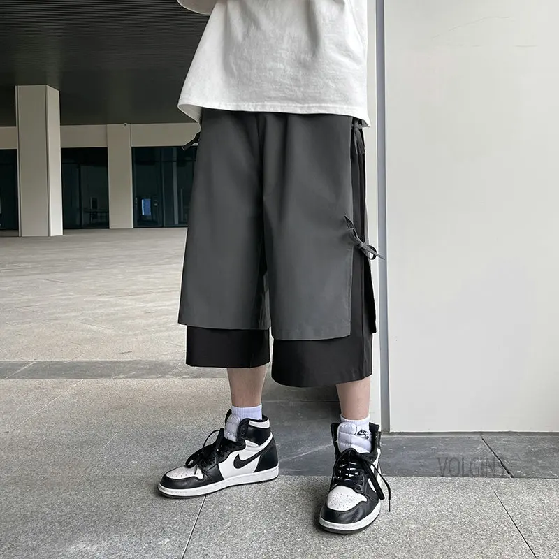 

Hip Hop Streetwear Baggy Harem Pants Men Nice Summer Loose Solid Male Sweatpants Harajuku Cotton Joggers Men Trousers