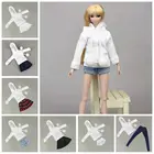 Модные Белые зимние толстовки, пальто, Одежда для кукол Барби, верхняя юбка, шорты, обувь 30 см, аксессуары для кукольного домика 1:6, шарнирные игрушки