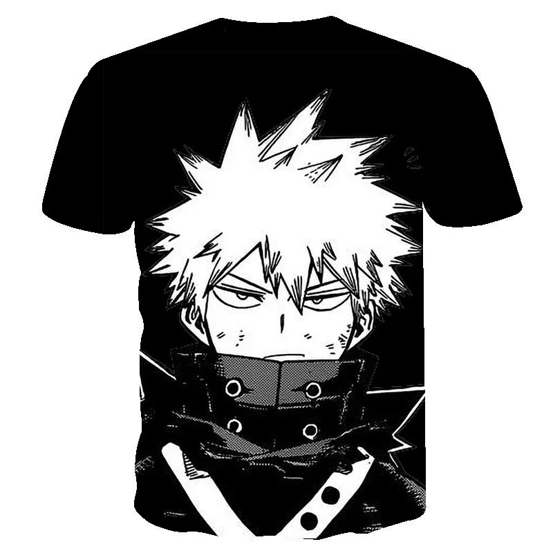 

Summer New Men's and Women's Trend Anime My Hero Academia Peripheral Digital Printing 3D Short-sleeved T-shirt on Sale