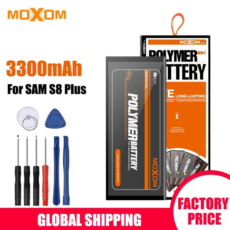 MOXOM аккумулятор для Samsung Galaxy S8 Plus сменный 3300 мАч EB BG9G955 G955F G955A G955T G955S литий