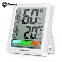 geevon temperature and humidity gauge indoor digital mini hygrometer monitor indicator home room weather station