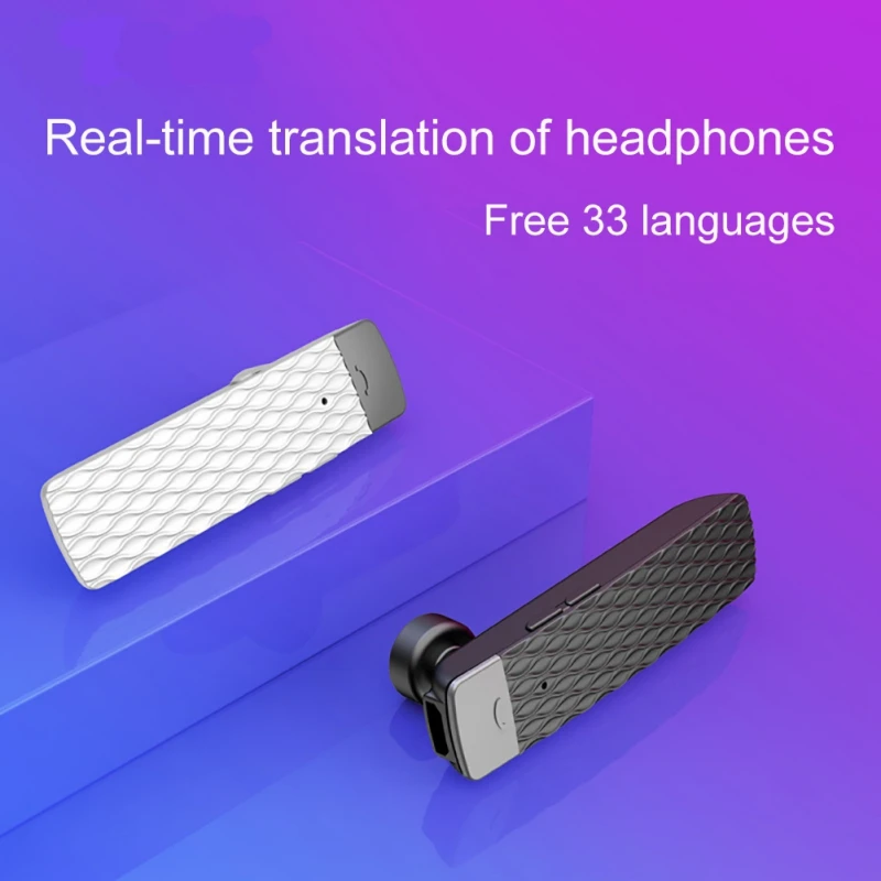 Bluetooth T2 портативные смарт-наушники-переводчики Беспроводная гарнитура поддержка перевода в реальном времени 33 языка
