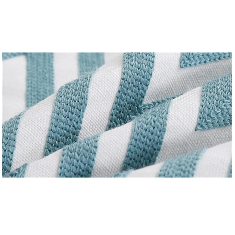 1 шт. голубая хлопковая наволочка с 3D вышивкой | Дом и сад