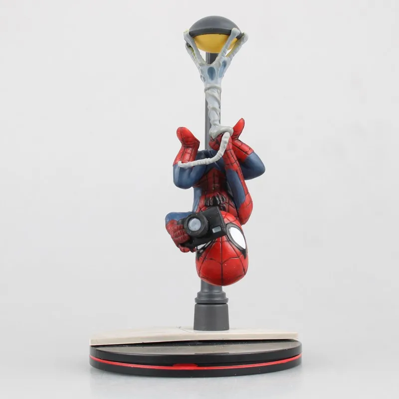 14 см Disney Марвел Мстители Человек паук перевернутый сфотографировать фигурку