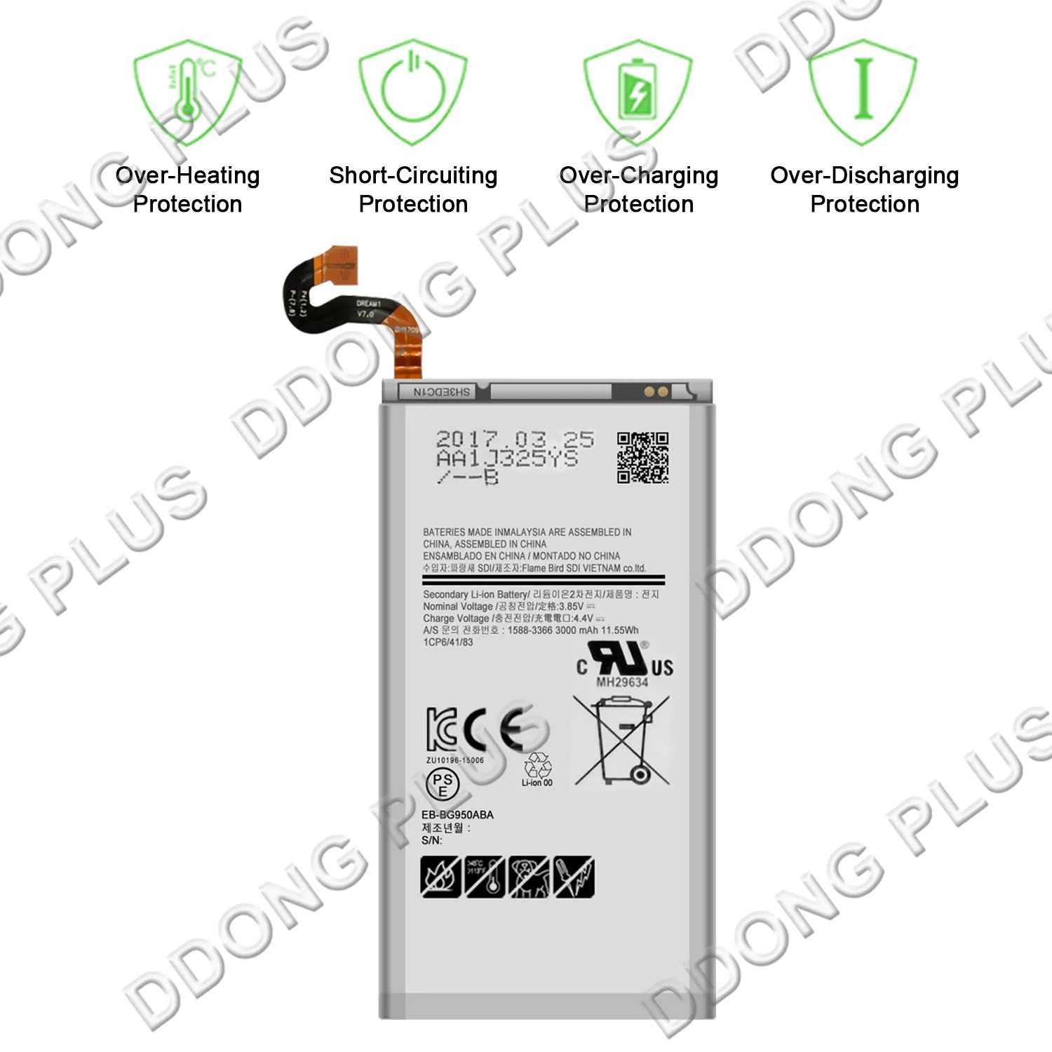 Аккумулятор EB-BG950ABE для Samsung Galaxy S8 SM-G950FD аккумулятор EB-BG950ABA запасная часть |