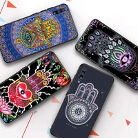 hamsa hand of fatima phone case for samsung galaxy a 51 30s a71 soft cover for a21s a70 10 a30