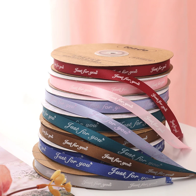 Романтическая подарочная оберточная лента из полиэстера с принтом только для