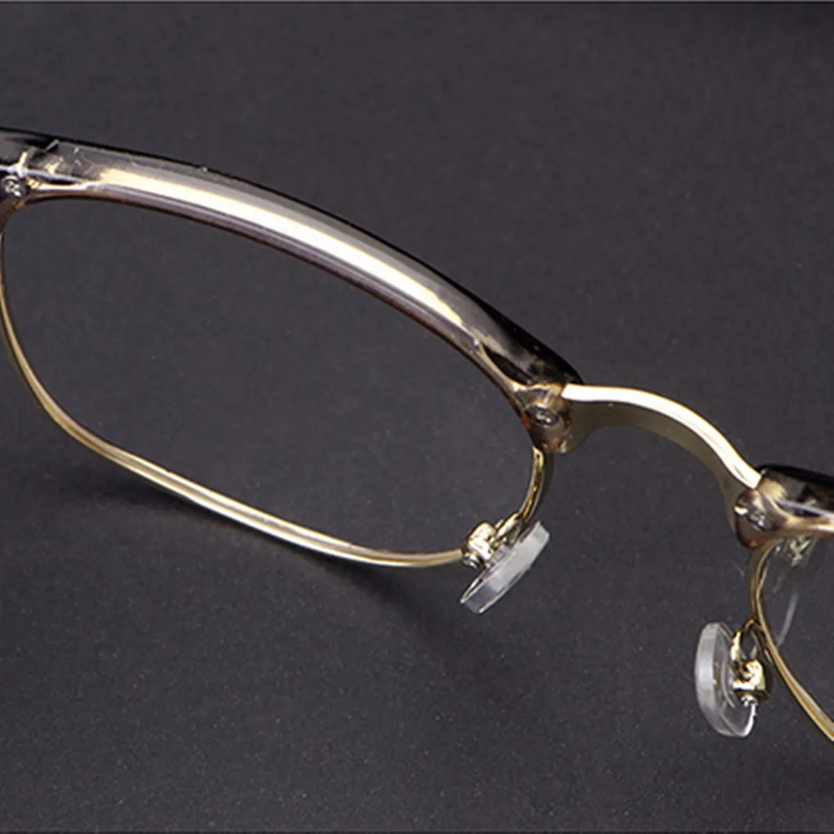 Vintage Clear Anti-Radiation Lens Eye Glasses Goggles Plain Glass Frames Men Women Fashion Transparent Semicircle Frame Glasse