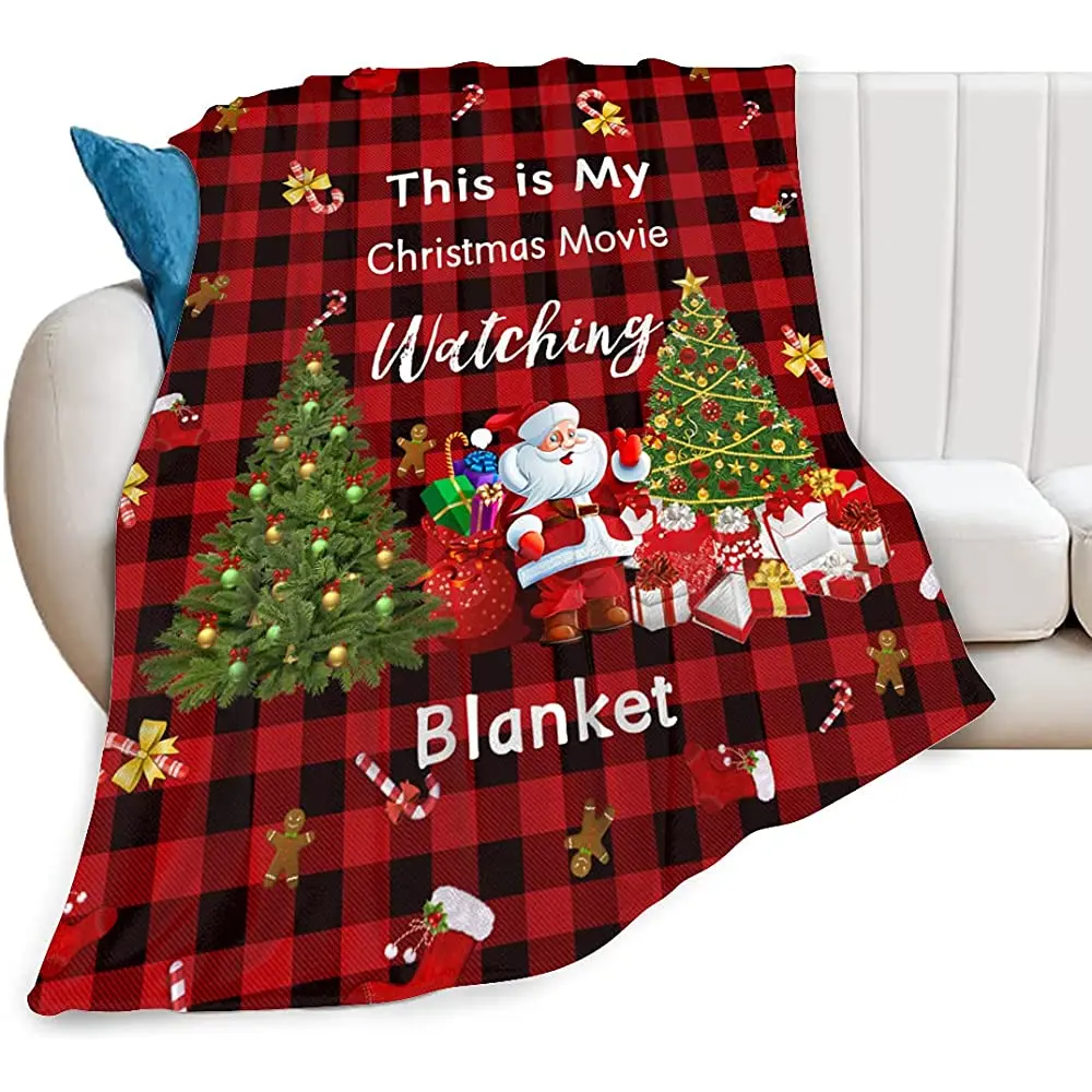 

Fleece Blanket Throw Lightweight Super Soft Cozy Luxury Microfiber All Season Bed Blanket Christmas Movie Watching Blanket