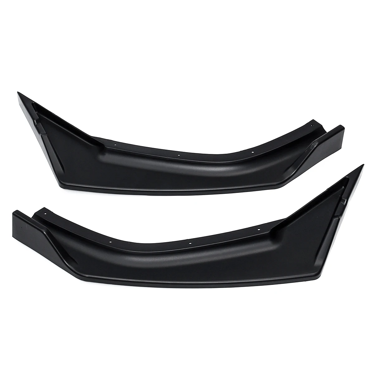 Сплиттер для губ переднего бампера автомобиля черный/углеродное волокно 3 шт.