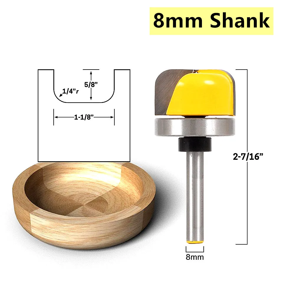 

Гравировальный нож с хвостовиком 6,35/8 мм, с глубоким круглым дном, для деревообработки