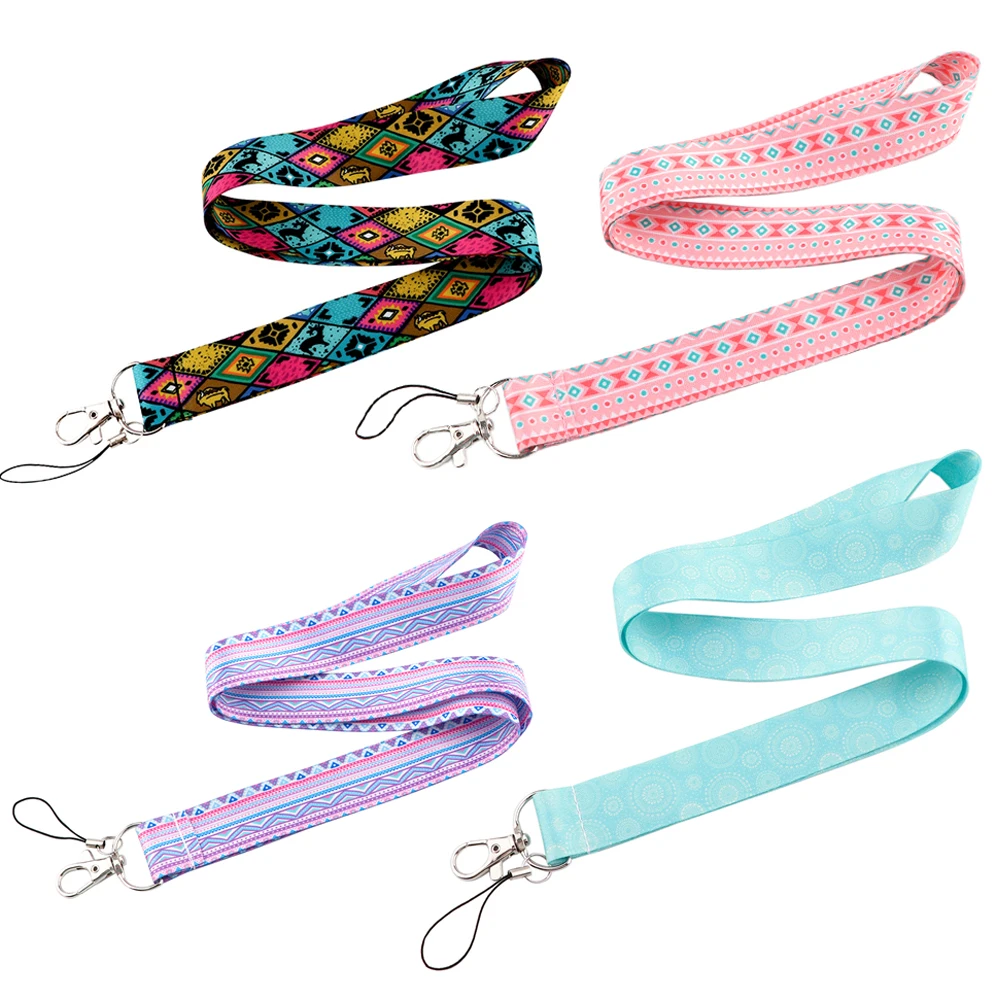 CB775 Bohemian Style Fashion Lanyards For keychain ID Card Pass Mobile Phone USB Badge Holder Hang Rope Lariat Lanyard