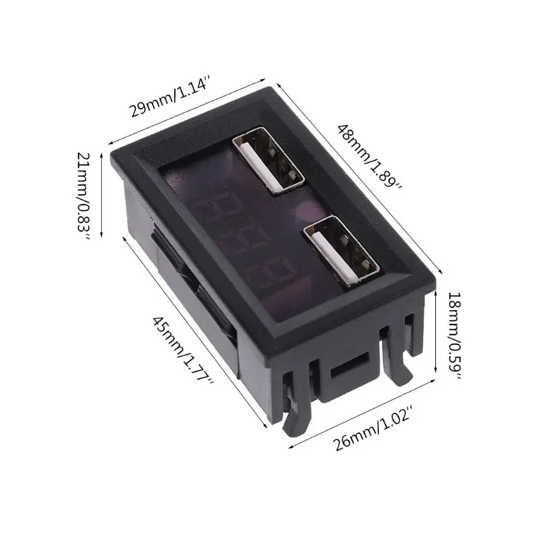 12V Lead Acid Battery Capacity Indicator Voltage Car Power Display with Dual USB Charger 5V 2A | Инструменты