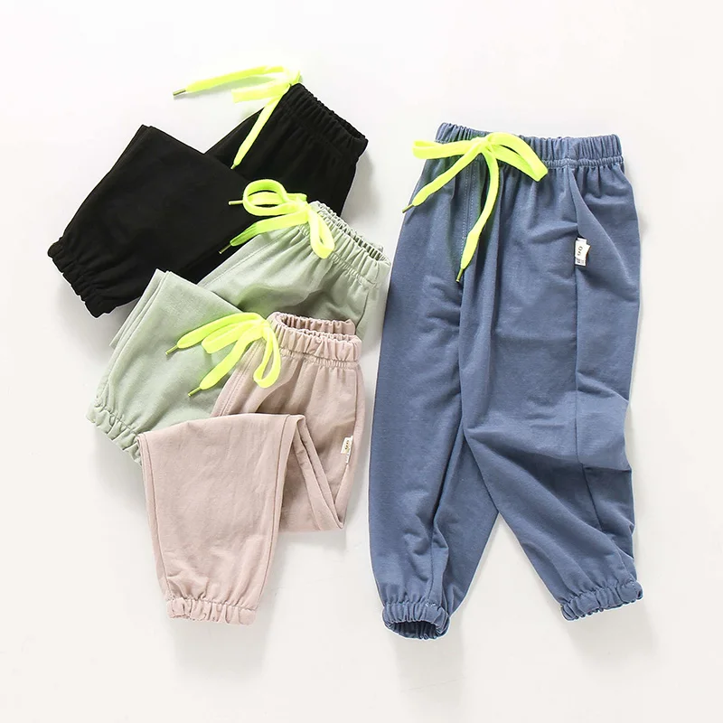 Летние штаны шаровары для младенцев 2020 кондиционера 100% хлопок противомоскитные