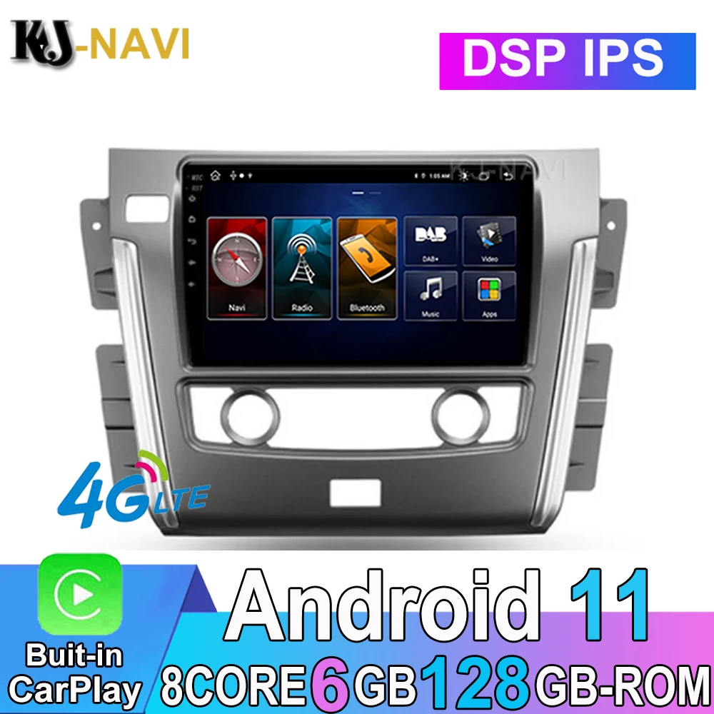

DSP 128GB CARPLAY Android 11.0 Car Radio Stereo Player GPS Navigation Multimedia For Nissan Patrol Y62 2010 - 2020 NO DVD 2 DIN