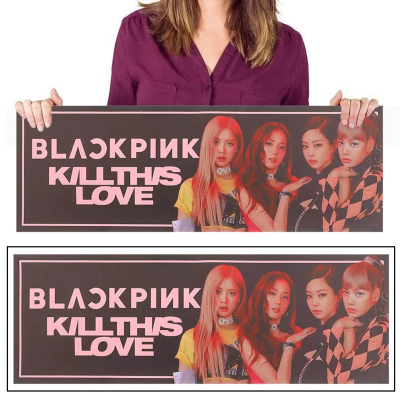 1 шт. Kpop BLACKPINK концертная поддержка ручной баннерная ткань повесить плакат для фанатов коллекция подарок