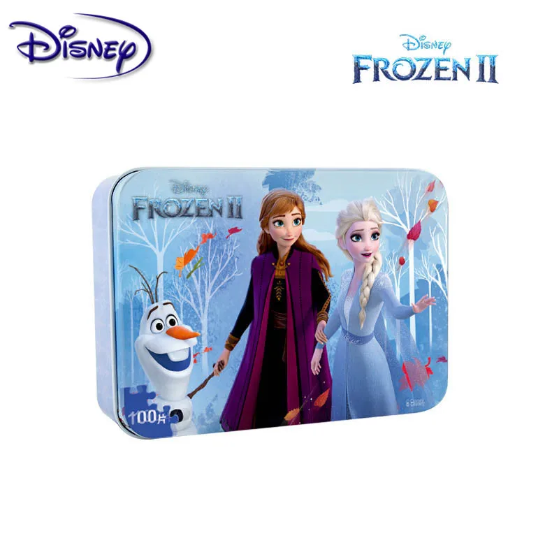 Дисней Холодное сердце 2 в мультяшном стиле головоломки для детей 100 частей Пазлы