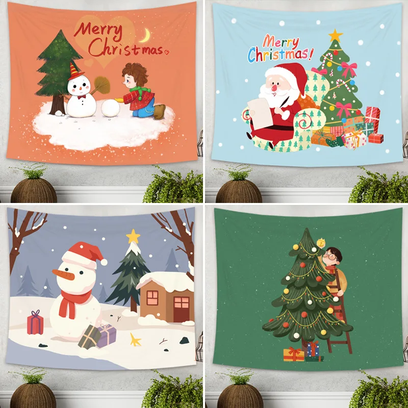 

Скандинавский Рождественский день декоративный фон ткань подвесная ткань для кабинета фототкань