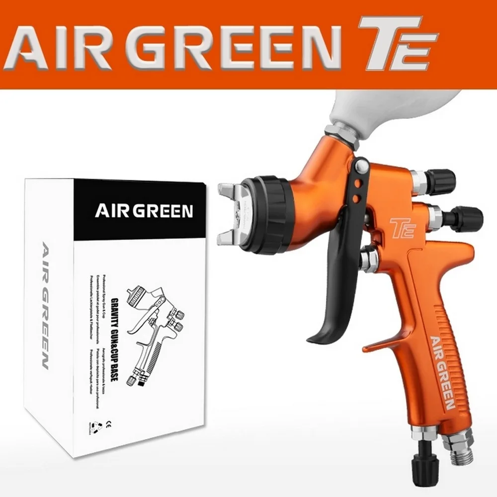 TE Spray Gun Nozzle Airbrush 1.3mm 600ml HVLP Paint Car Painting Furnitures DIY Kit Auto Repair Tool |