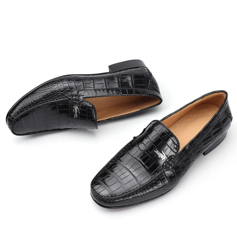 

Туфли мужские из натуральной кожи под крокодиловую кожу