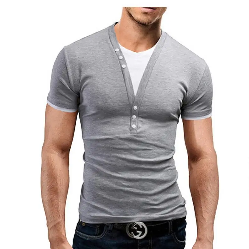 

New Fashion Mens 2019 Short Sleeve Brand T Shirt V-Neck Men T-Shirt Personality Top Tee Funny Shirt Male Hip Hop T Shirts