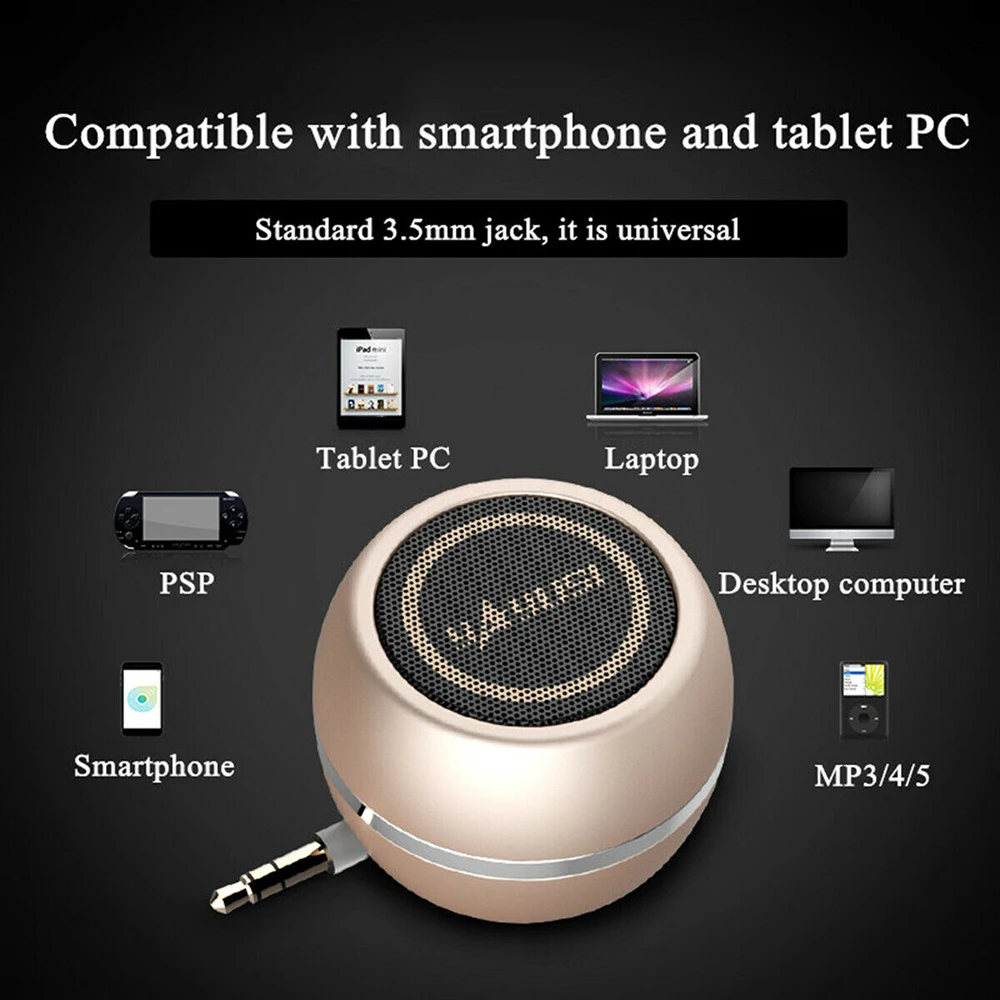 Portable Laptop Tablet 3.5mm Mini Speaker Stereo Battery Speaker Amplifier For MP3/MP4 Music Surround Soundbar Home Subwoofer