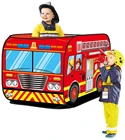Детская игровая палатка с пожарной машинойполицейской машиной, детская игрушечная хижина, легко складывается, игровой домик, пожарный, полицейский, костюм для косплея