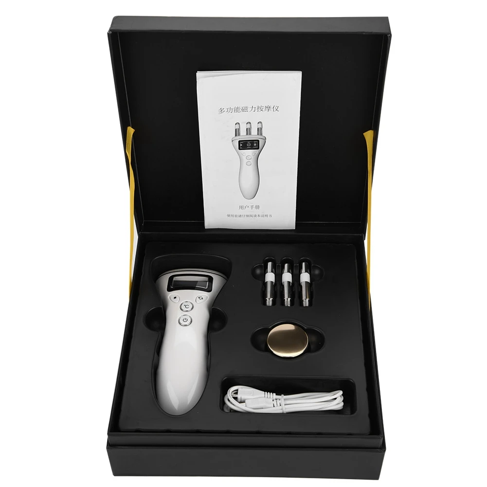 

Infrared Heating Massage Roller Electric Magnetic Massager Facial/Neck Vibrating Slimming Machine Skin Care Tool USB Rechargable