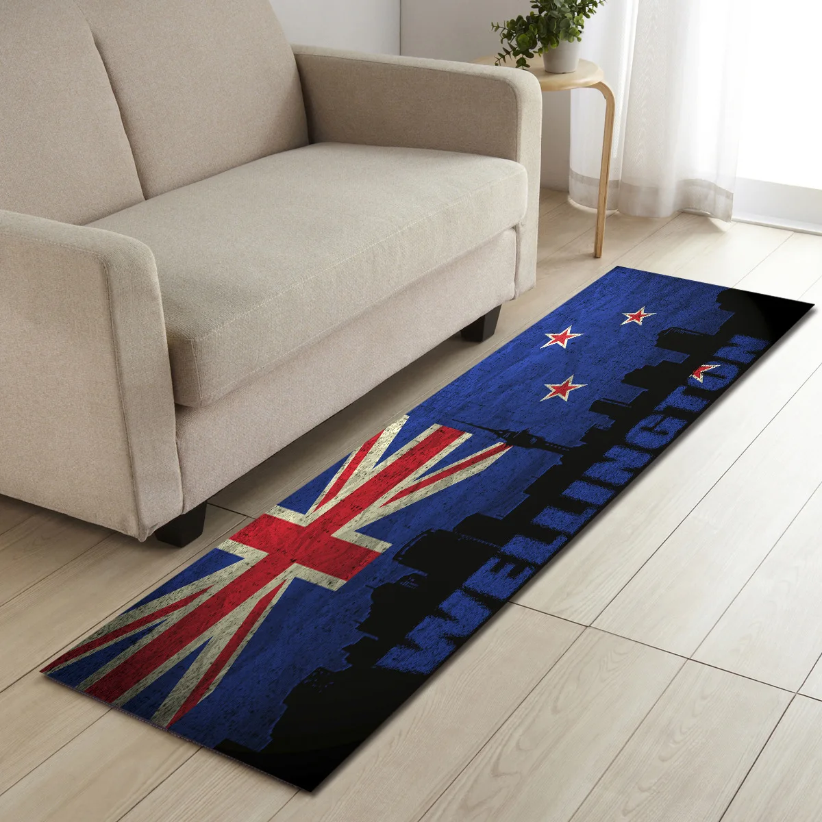 3D коврик с национальным флагом США и Великобритании кухонный для входной двери
