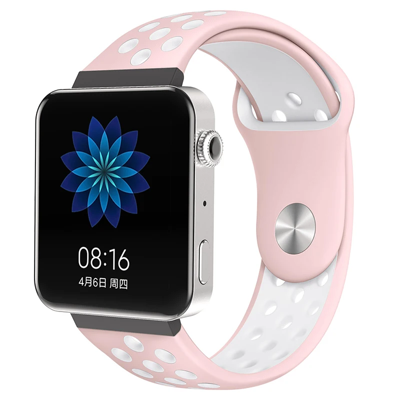8065 Мягкий силиконовый ремешок для часов для xiaomi smart watch, новинка, сменный ремешок для mi watch, резиновый ремешок для часов, аксессуары - Цвет: 8065