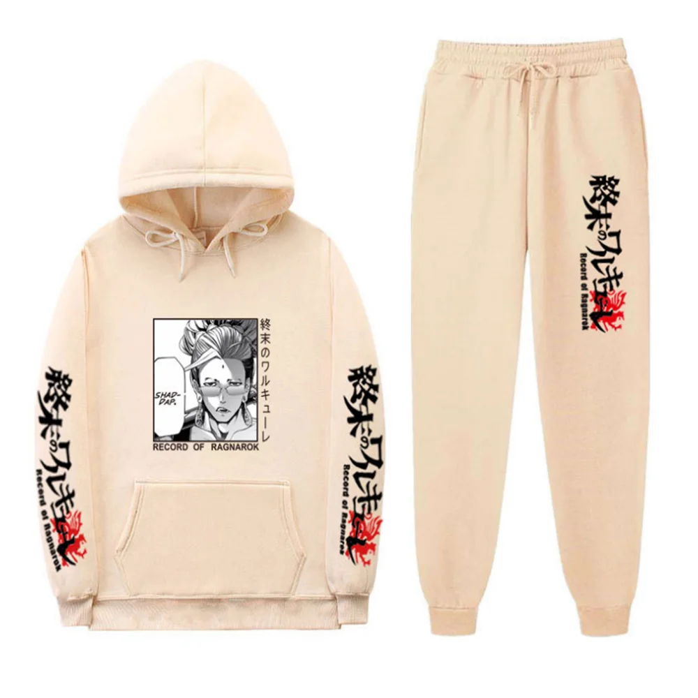 

New Autumn/Winter Men's Suit 2 Pieces Pullover + Pants Fashion Anime Harajuku Sports Casual Men's And Women's Anime Sports Hoodi