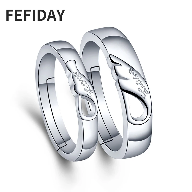FEFIDAY Циркон Кристалл Камень обещание вечность любовь мужчины обручальное кольцо