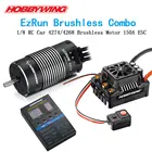 Hobbywing EzRun Max8 v3 150A водонепроницаемый бесщеточный ESC + 4274 2200KV 4268 2600KV мотор + светодиодное программирование для 18 RC автомобилей грузовиков