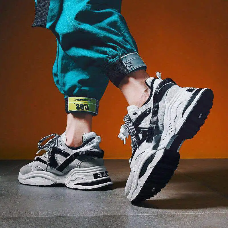 Мужские кроссовки Super fire спортивная обувь на толстой подошве для любителей