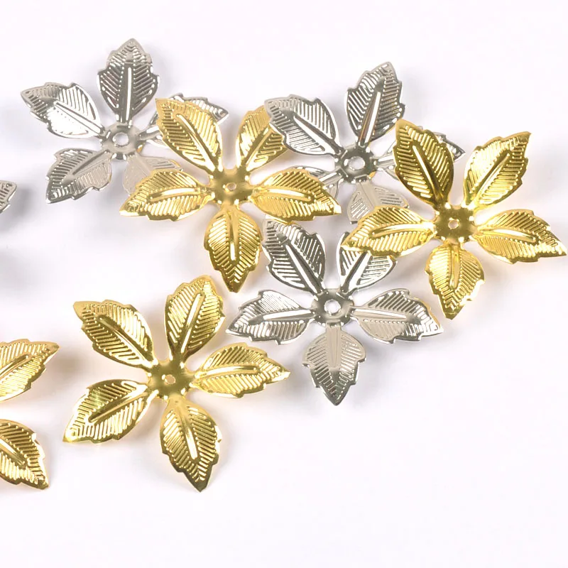 20 шт. серебряные цветы металлические украшения коннекторы филигрань для