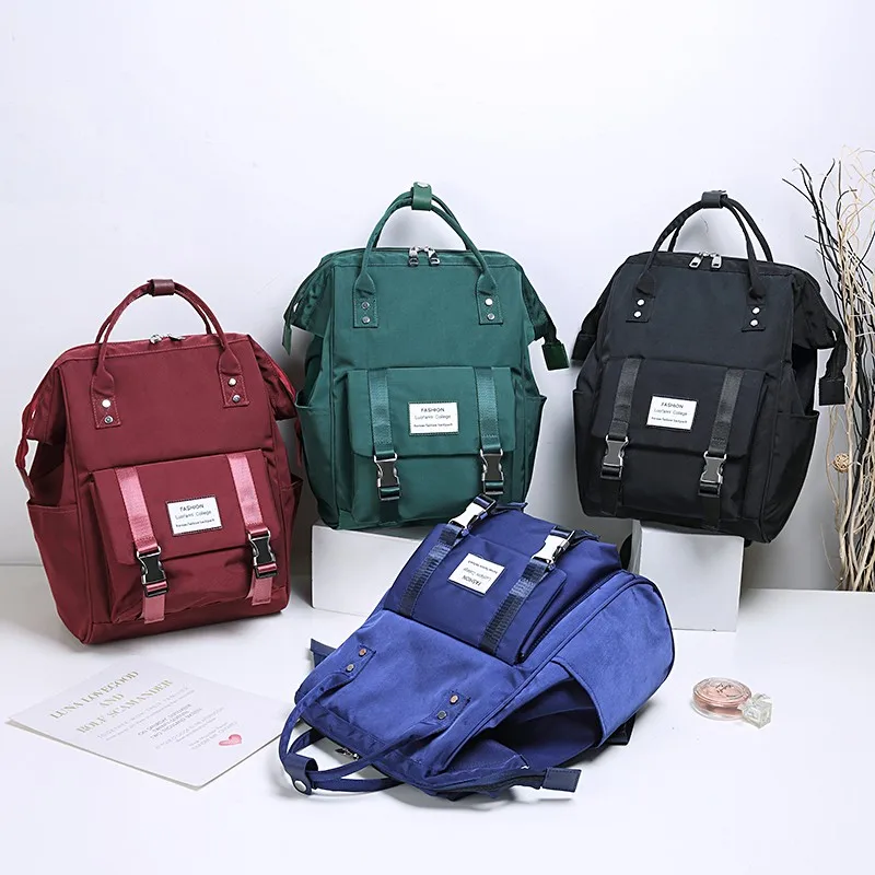 

Backpack women's waterproof solid color backpack fancy high school bag suitable for girls cute travel backpack