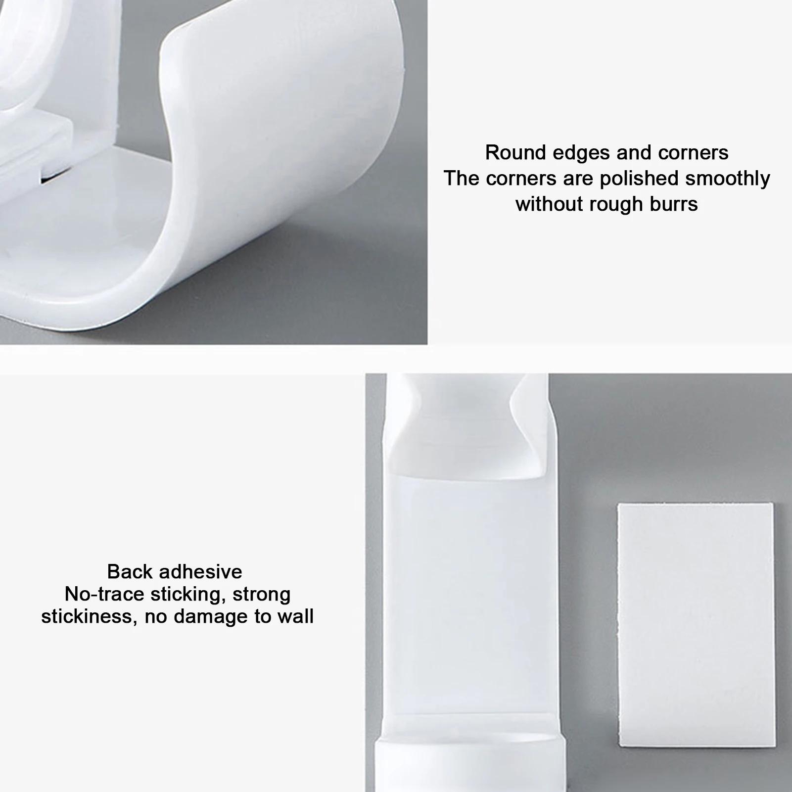 

Bottom Drain Toothbrush Stand Rack Organizer Electric Toothbrush Wall-Mounted Holder Space Saving Bathroom Accessories