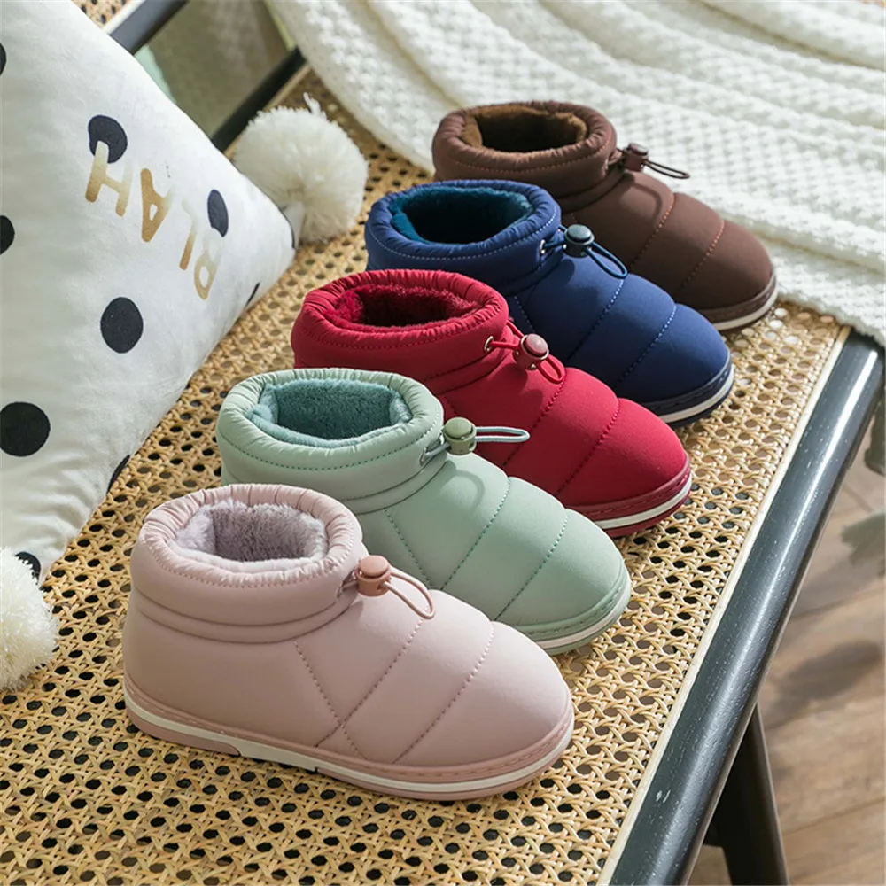 2021 Children Winter Boots Kids Outdoor Snow Shoes Boys Warm Plush Thicken Shoes Indoor Home Boot Fashion Girls Boys Shoes