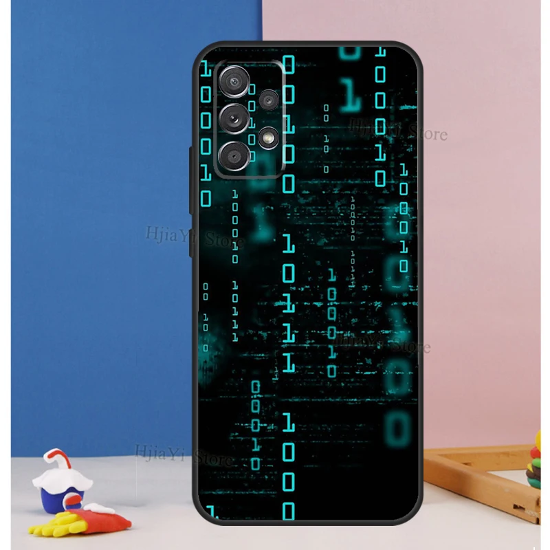 Матричный хакер для Samsung A71 A51 A41 A31 A11 A42 A12 A52 A32 A72 A70 A50 A10 A02S A20e A21S чехол телефона |