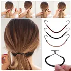 510 шт. модные эластичные заколки бантики, аксессуары для волос нарисованной длинноволосой девочкой резинки с завязками с хвост держатель БАНДЖИ толстый ворс за дополнительную плату повязка на голову