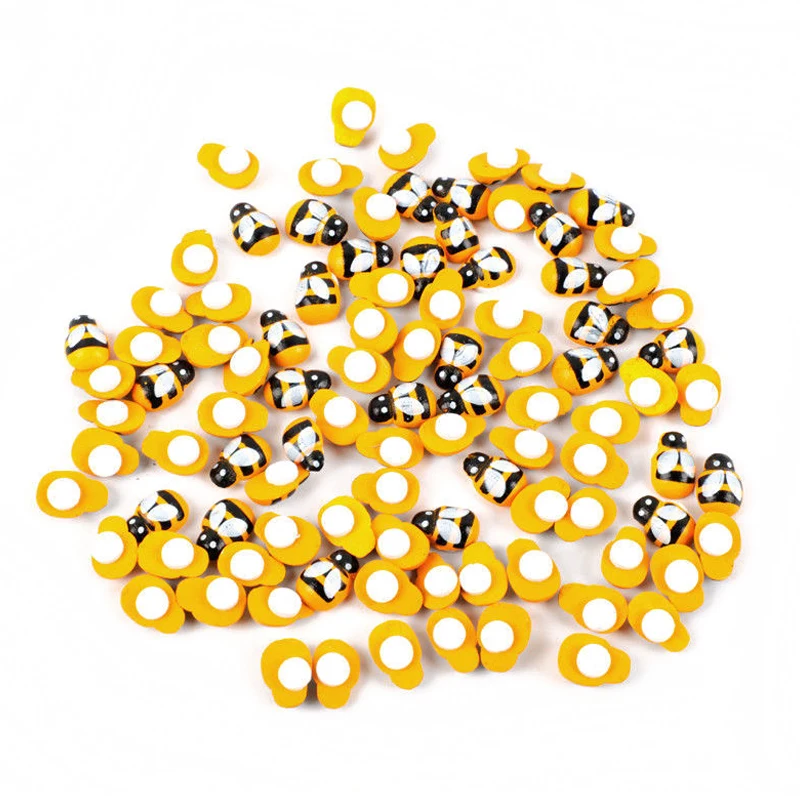 100 шт. домашний декор самоклеящиеся настенные наклейки с мини-пчелами и