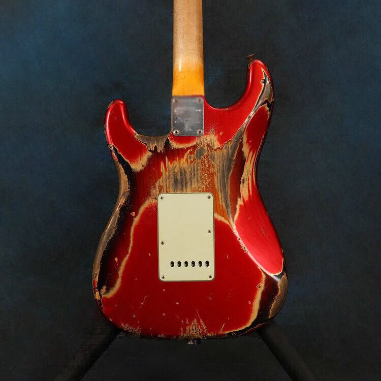 Новинка. Электрогитара красного цвета. Ручная работа 6 stings gitaar с