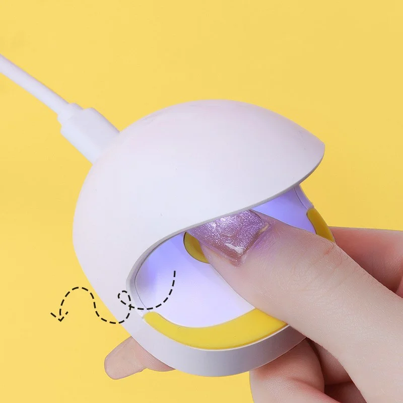 

USB MINI UV LED Nail Dryer Lamp Nail Art Manicure Tools White Egg Shape Design 30S Fast Drying Curing Light for Gel Polish