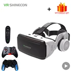 VR Shinecon G06E шлем 3D очки виртуальной реальности для iPhone Android смартфона 3 D умные виар игр смарт смартфонов дополненной телефона видео комплект ачки вр видеоочки с экраном контролерами стекло веар дополненная