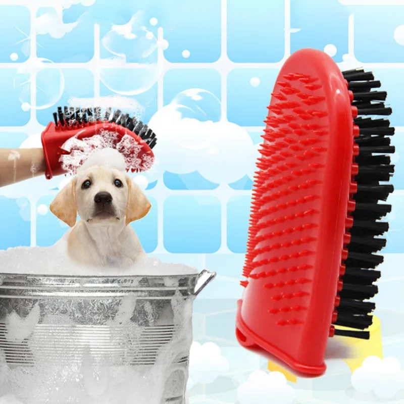 

Dog Cleaning Massage Gloves Pet Grooming Comb Puppy Double-Sided Bathing Brushes Pet Dog Brushes Pet Supplies
