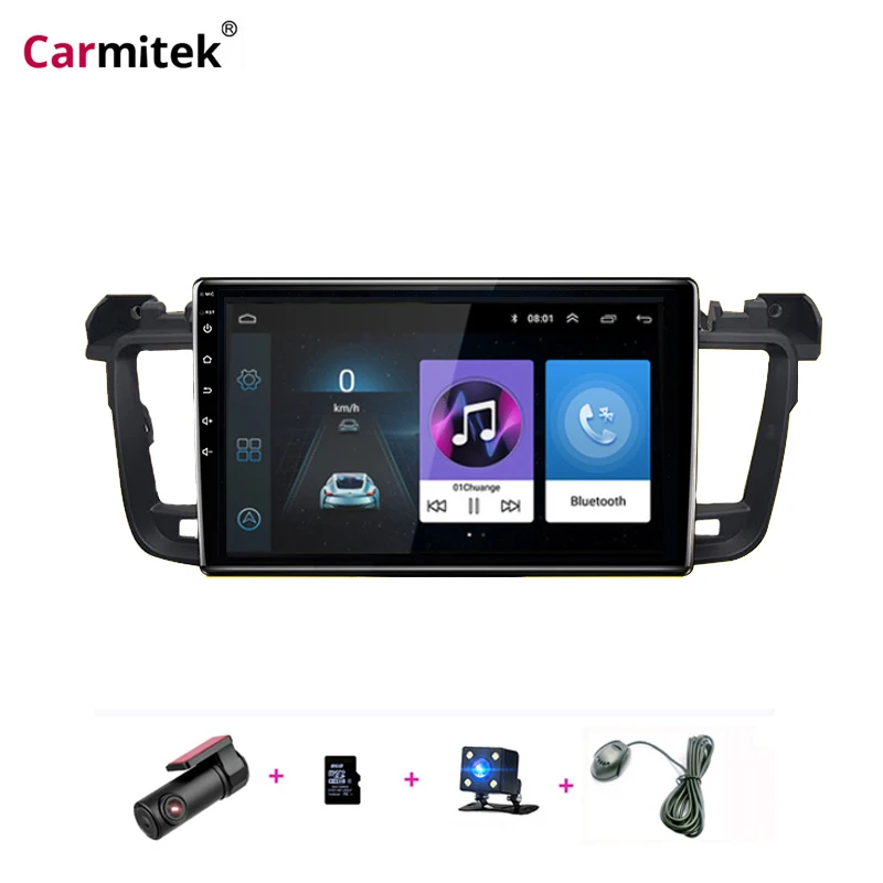 Carmitek Android 9 1 автомобильный DVD мультимедийный плеер GPS для Peugeot 508 2011 2012 13 14 2017 радио с