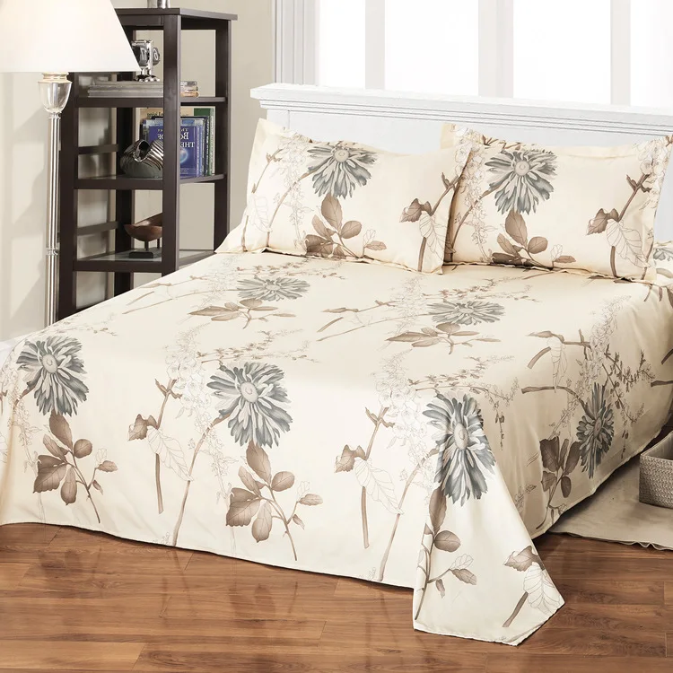 Bed Sheet Mattress Cover Printing Bedding sheet queen Sheets With Double king Size leaf flower Wedding decoration | Дом и сад